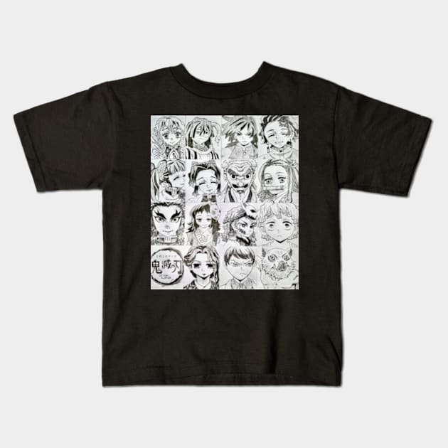 DEMON CORPS Kids T-Shirt by kazartsy